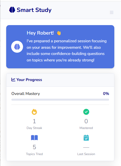 Personalized welcome message